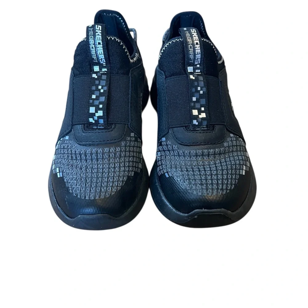 Skechers Minecraft ultra Flex 3.0 Black and Gray Slip-On Mega Craft Size 13 EUC